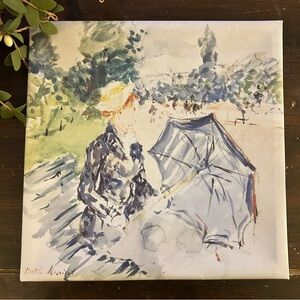 “Lady with a Parasol…” Canvas Wall Art